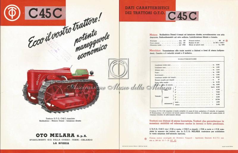Trattore OTO C45C cingolato- scheda prodotto