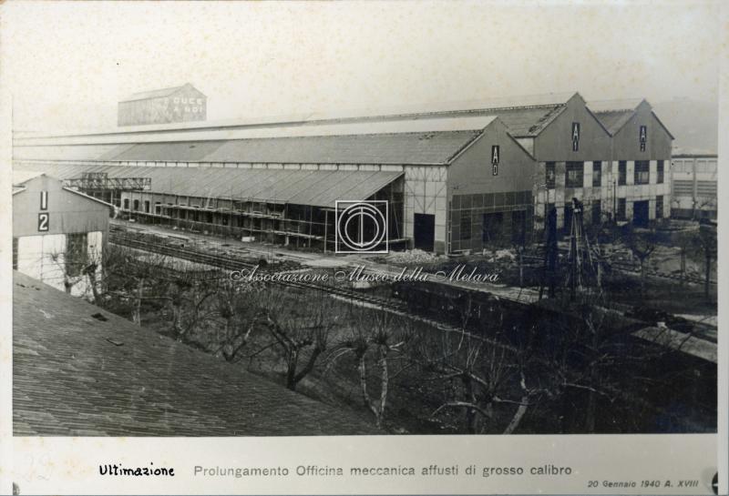 Ultimazione Prolungamento Officina meccanica affusti di grosso calibro