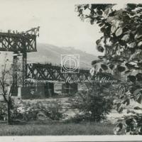 Veduta di travate in riparazione