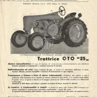 Trattrice OTO C25 - Documento pubblicitario